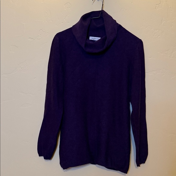 Calvin Klein Jeans Purple Cowl Neck Sweater - Picture 1 of 2
